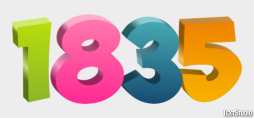 1835 Text Effect