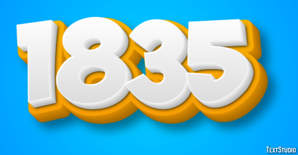 1835 Text Effect