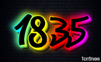 1835 Text Effect