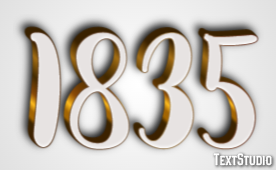 1835 Text Effect