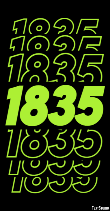 1835 Text Effect