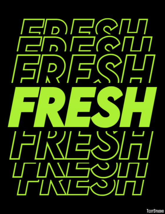 Fresh Text Effect