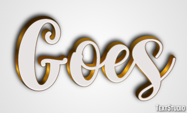Goes Efecto de Texto