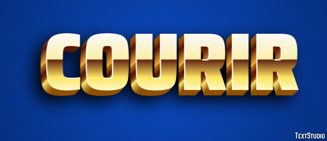 Courir Effet de Texte