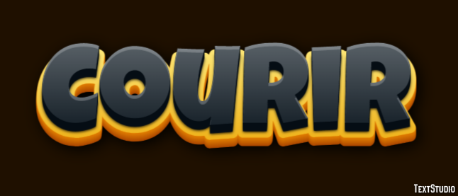 Courir Effet de Texte