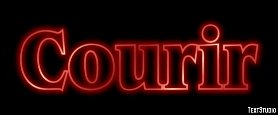 Courir Texteffekt