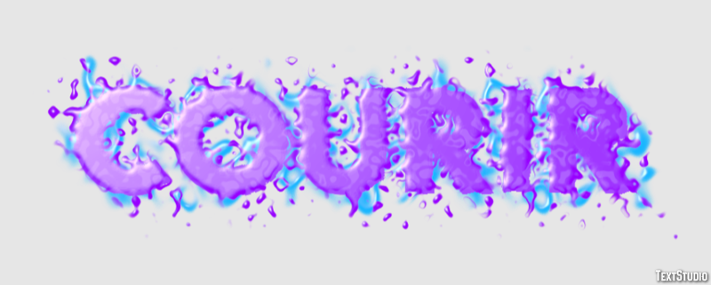 Courir Effet de Texte