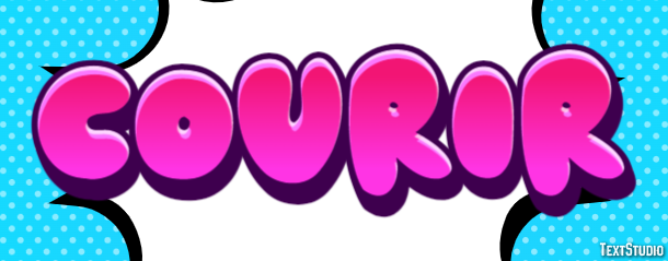 Courir Texteffekt