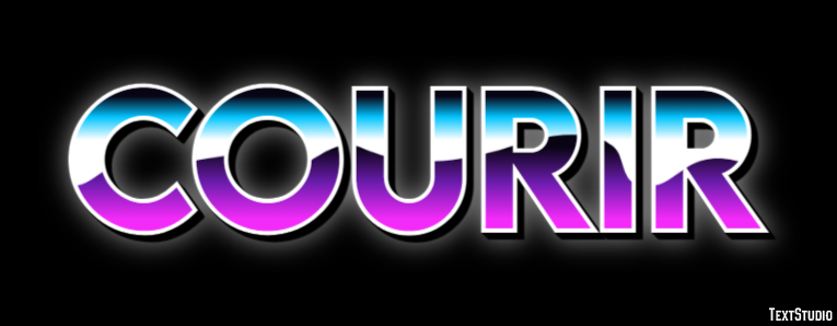 Courir Effet de Texte