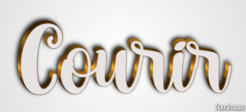 Courir Texteffekt