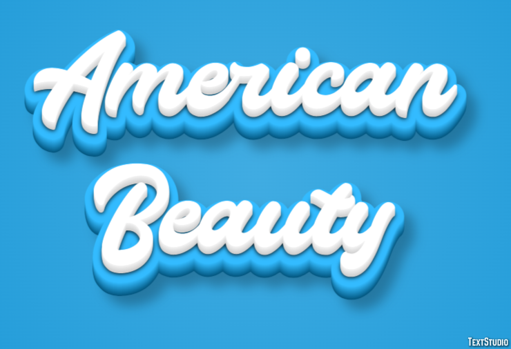 American Beauty Texteffekt