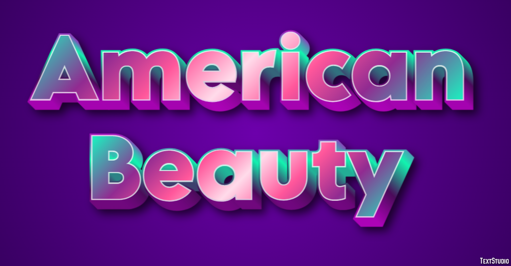 American Beauty Texteffekt