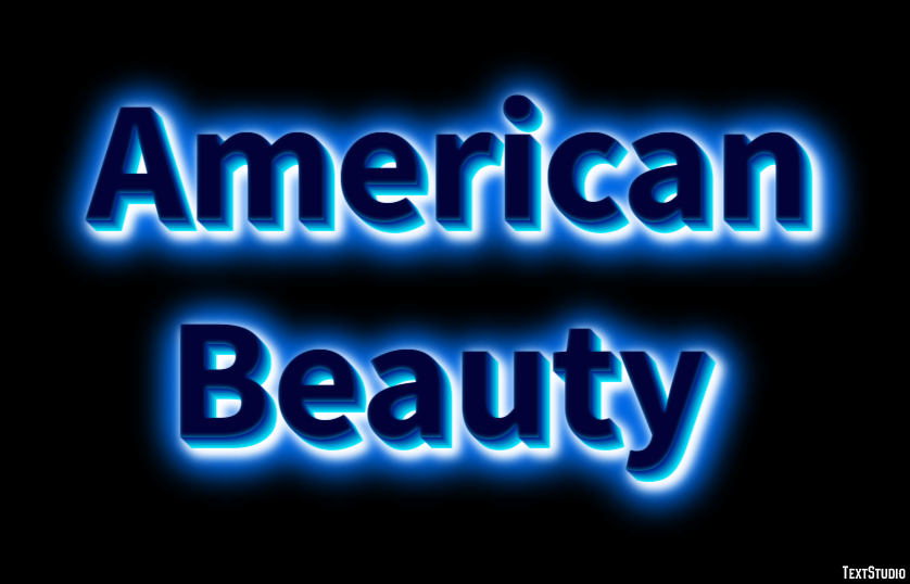 American Beauty Text effect