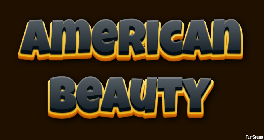 American Beauty Text Effect