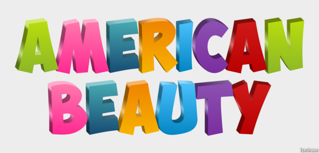 American Beauty Texteffekt