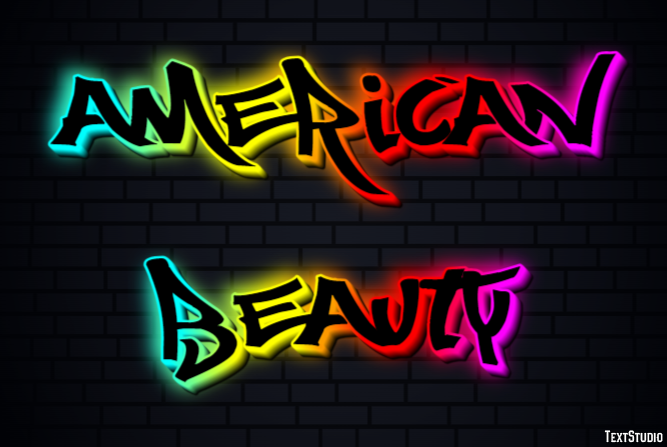 American Beauty Texteffekt