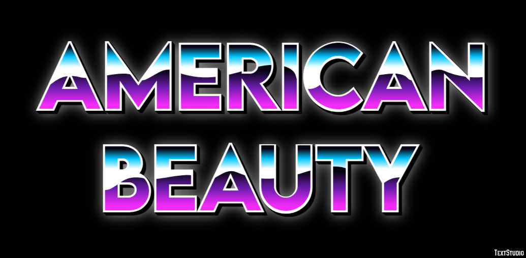 American Beauty Text Effect