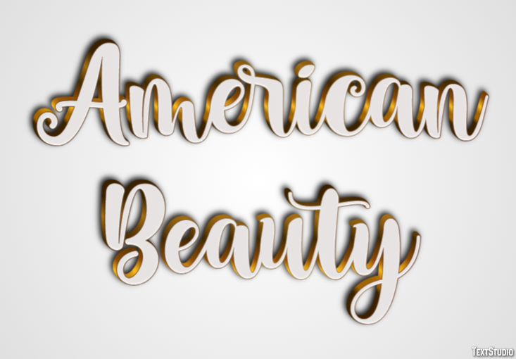 American Beauty Text Effect