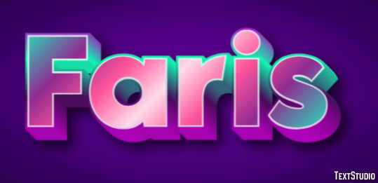 Faris Text effect