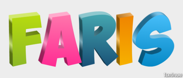 Faris Text effect