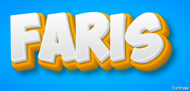 Faris Text effect