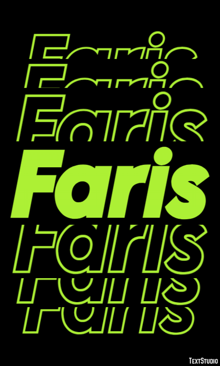 Faris Text Effect