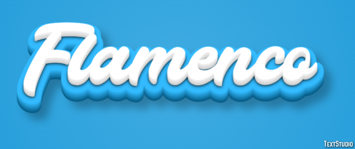 Flamenco Text effect