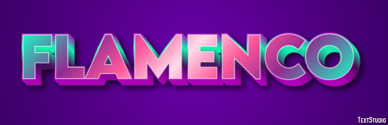 Flamenco Text effect