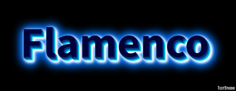 Flamenco Text effect