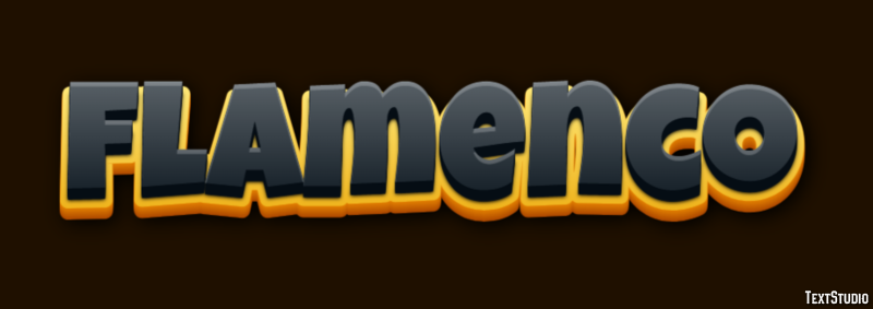 Flamenco Text effect