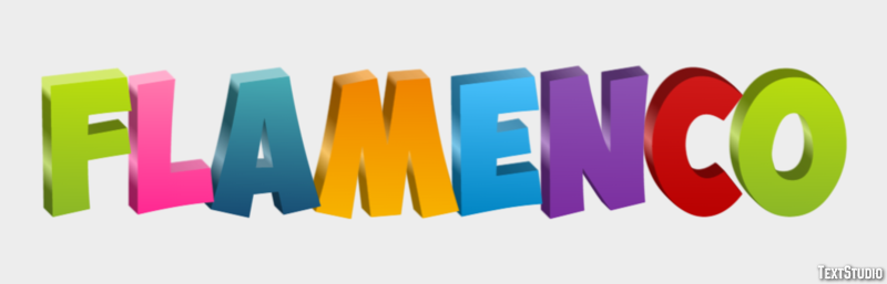 Flamenco Text Effect