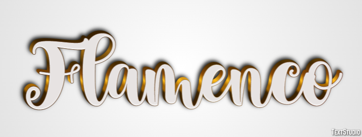 Flamenco Text effect
