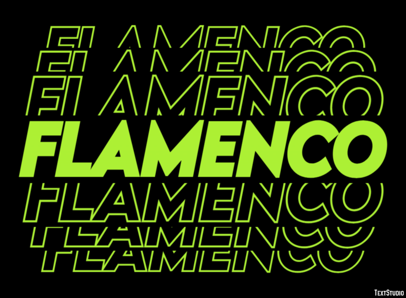 Flamenco Tekst Effect