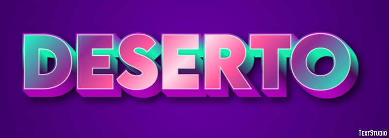 Deserto テキスト効果