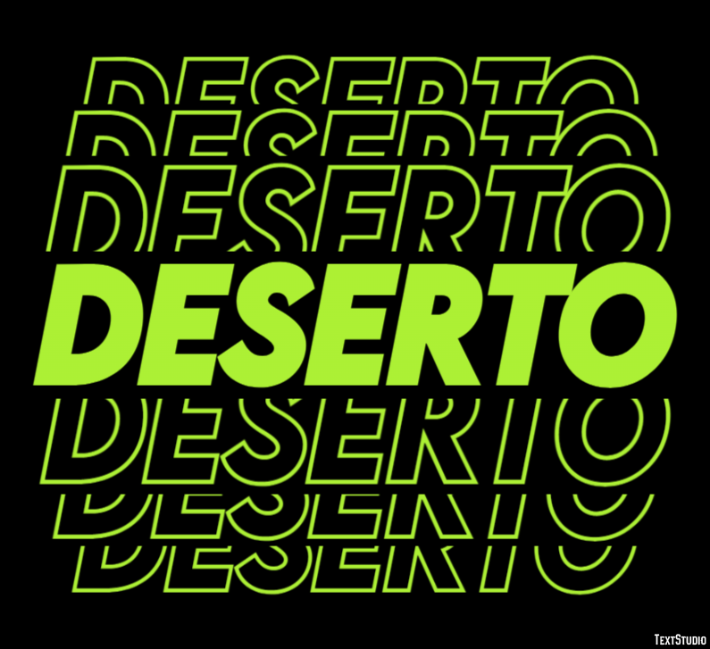 Deserto Efeito do texto