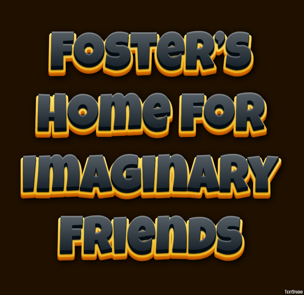 Foster’s Home for Imaginary Friends Text Effect