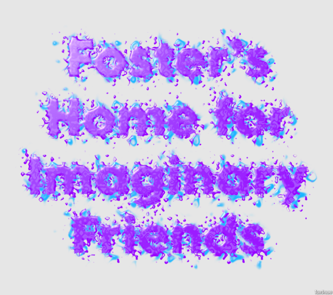 Foster’s Home for Imaginary Friends Text Effect