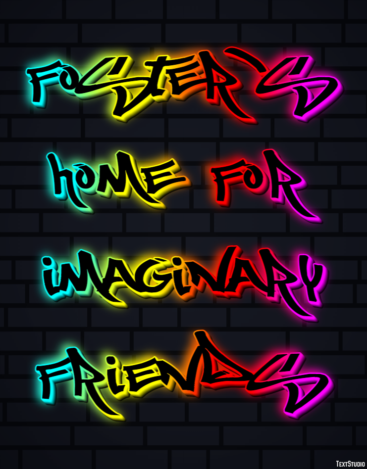 Foster’s Home for Imaginary Friends Text Effect