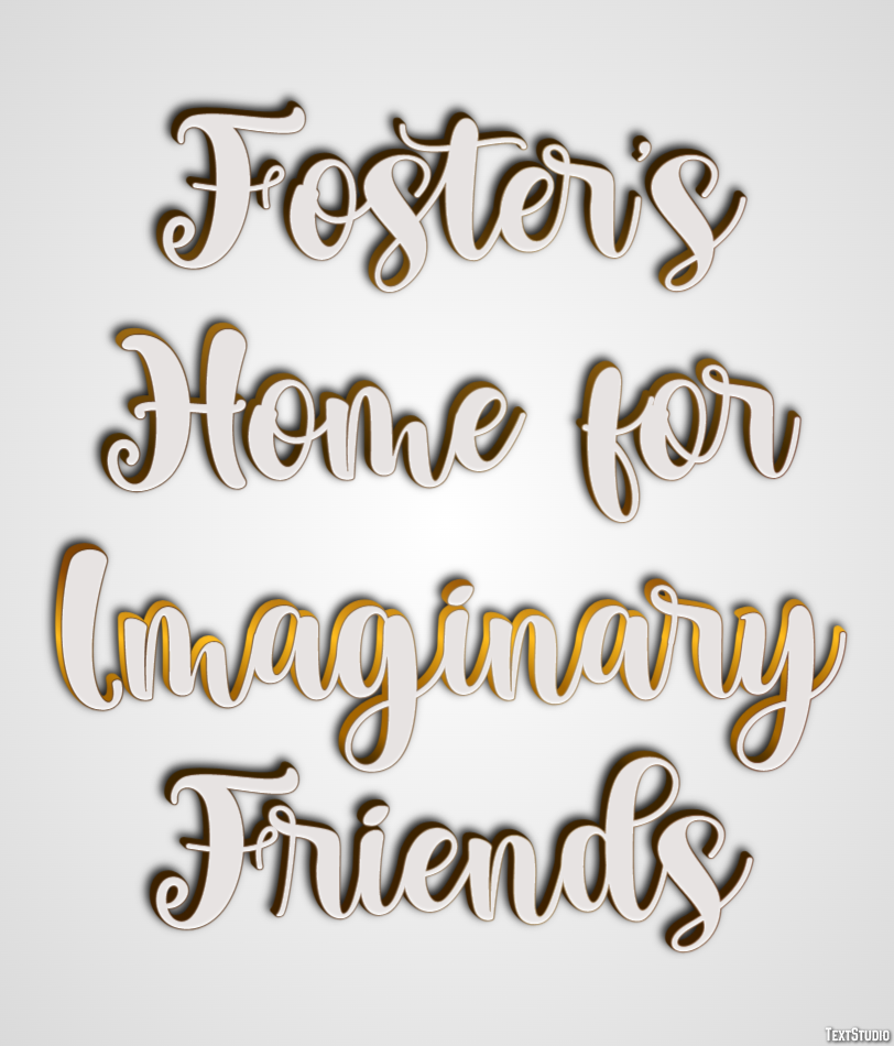 Foster’s Home for Imaginary Friends Text Effect