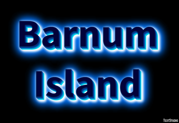 Barnum Island Effetto testo