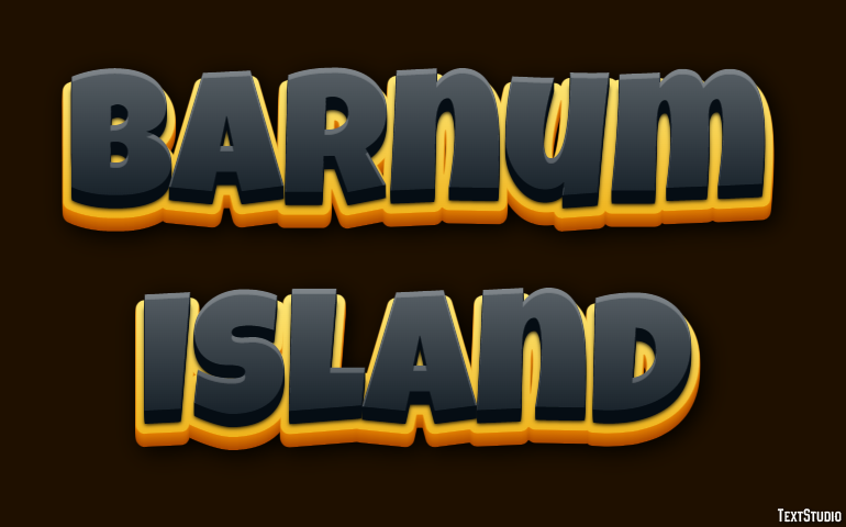 Barnum Island Effetto testo