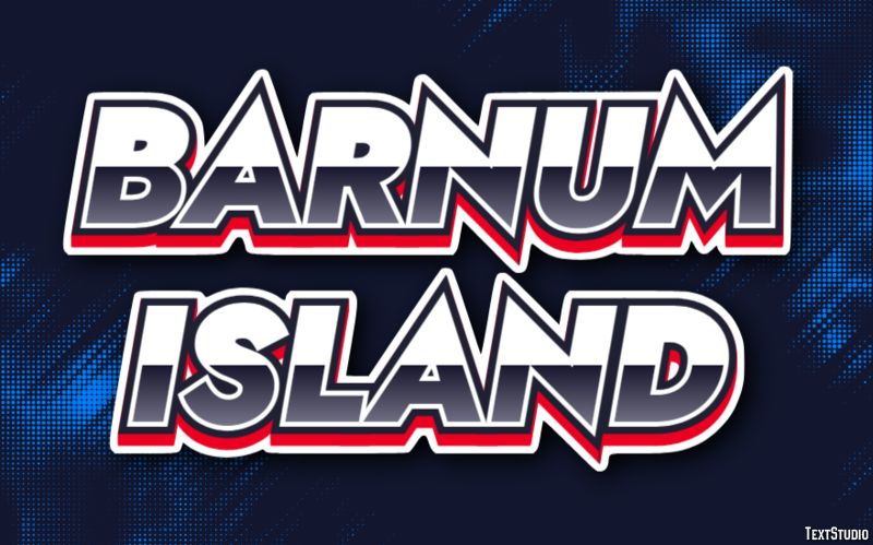 Barnum Island Effetto testo