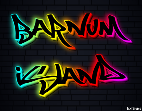 Barnum Island Effetto testo