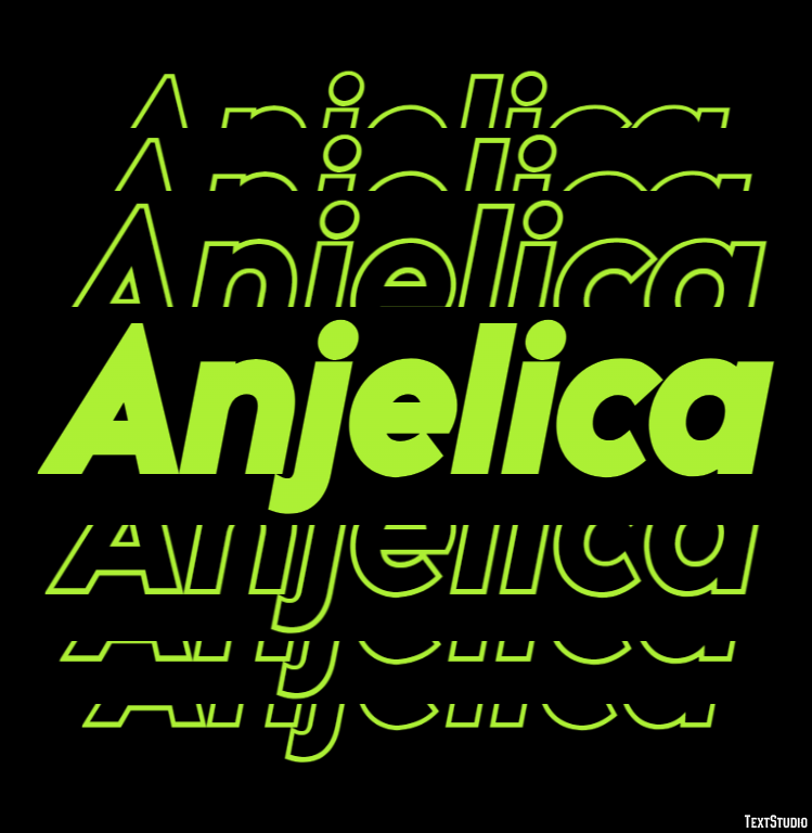 Anjelica Effetto testo