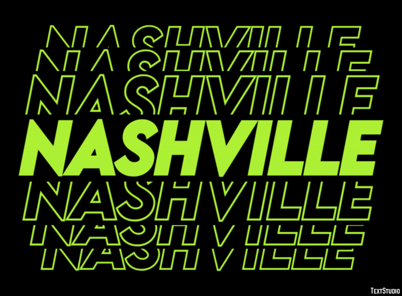 Nashville Text Effect