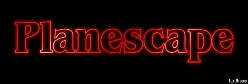 Planescape Text effect