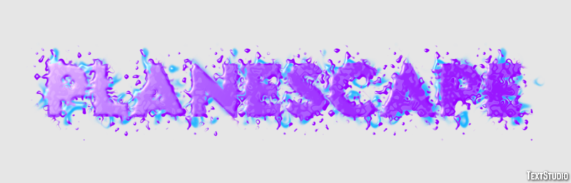 Planescape Text effect
