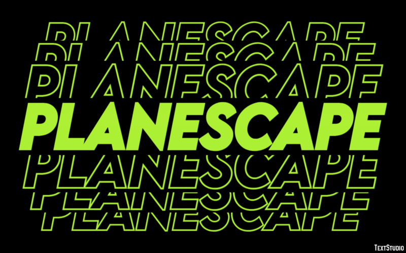 Planescape Text effect