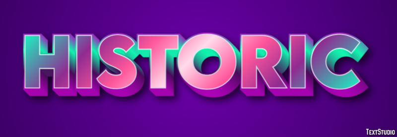 Historic Efeito de texto