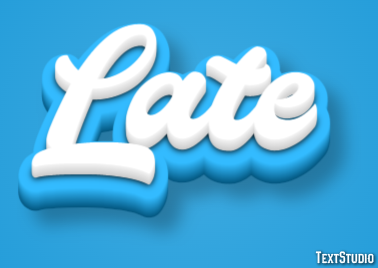 Late Text Effect